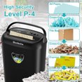 thumbnail image 1 of Versatile Usage Paper Shredder, 14 Sheet Cross Cut, 6.6 Gallon Basket, P-4 Security Level, 3 Mode Design - Jam Proof Heavy Duty Shredder for Home and Office, 1 of 6