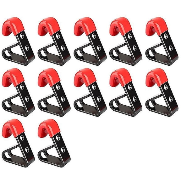 Versatile Use Wheel Display Hooks, Solid Steel Frame with Soft Plastic Edges, Wall Mounted Solution for Heavy Duty Display of Wheels in Your Garage or Showroom (Pack Of 24)