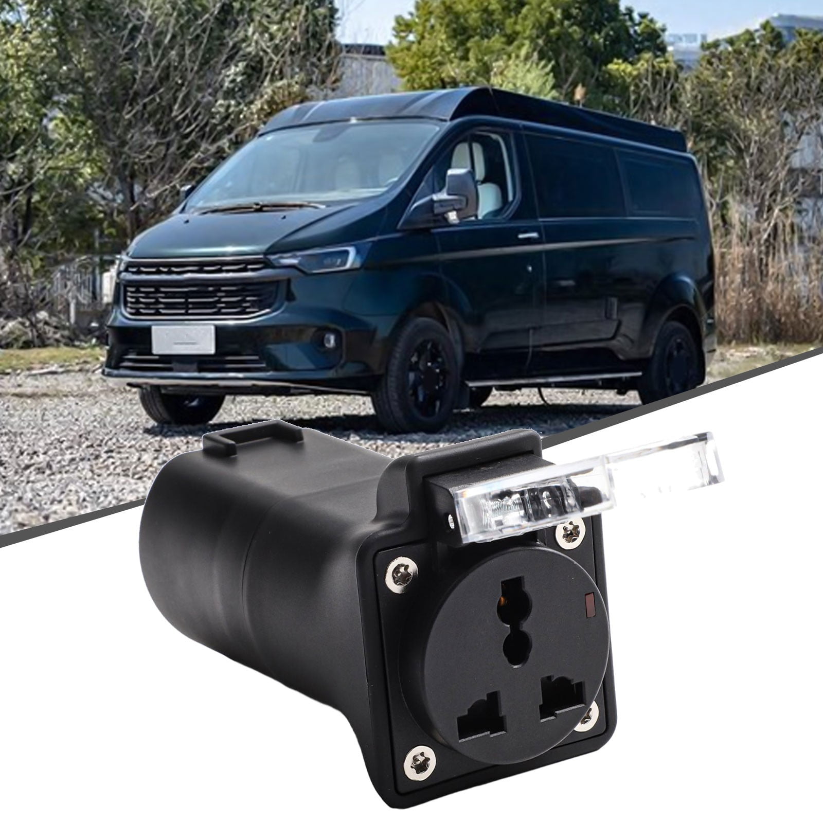 JULIK V2L Adapter Nur Fu00fcr MG4 MG5 EV Mit V2L-Funktion - 3,5KW Vehicle-to-Load Stromadapter 230V/16A Mit IP44 - Notstromlu00f6sung Fu00fcr Camping, Wohnmobil