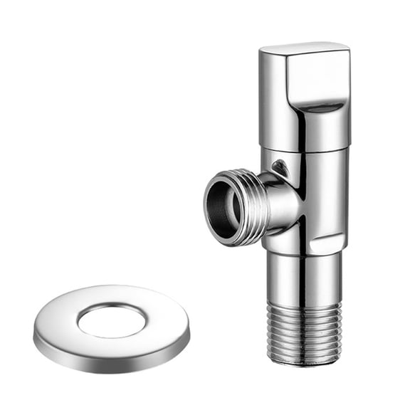 Versatile Water Control Device Brass Stop Valves 1/2 Thread Simple Installs Suitable for Kitchen Bathroom & Toilet