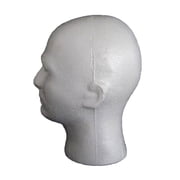 Versatile White Foam Mannequin Head For Male Wigs And Hat Showcasing Barber Training Tool Hairdresser Training Head