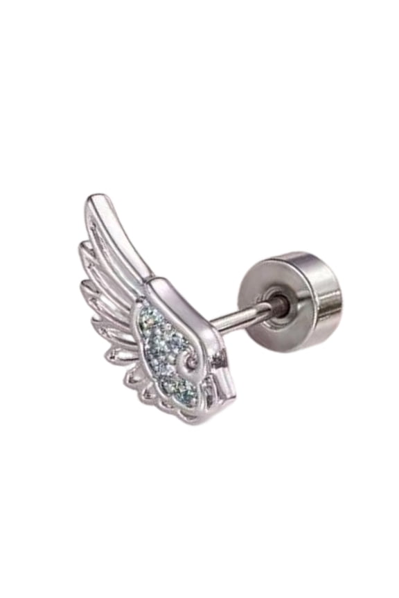 Versatile Wing Studs Earrings for Cartilage Piercing Easy Mixed Matching Styles Alloy Portable Designs
