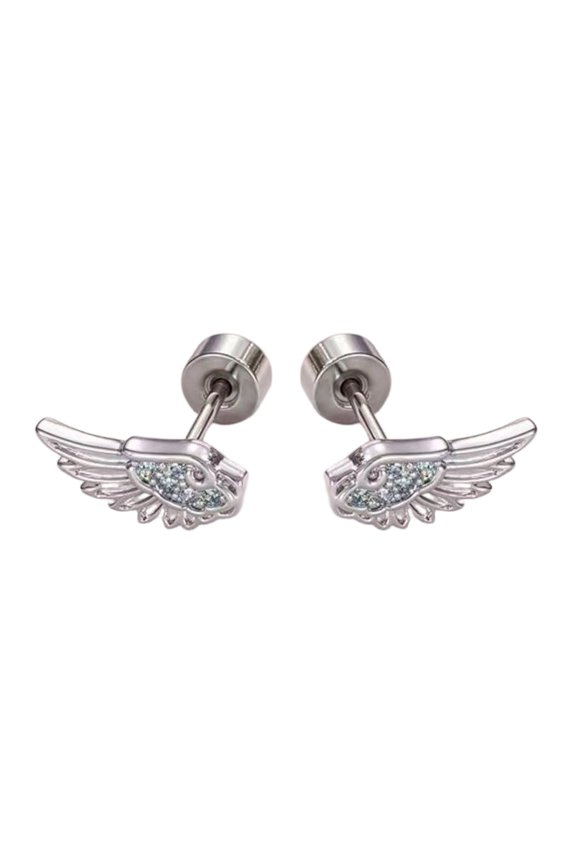 Versatile Wing Studs Earrings for Cartilage Piercing Easy Mixed Matching Styles Alloy Portable Designs