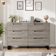 thumbnail image 1 of Versatile Wooden Storage Dresser Cabinet – 6/7/8 Drawers, Adjustable Feet, Freestanding Organizer for Bedroom, Living Room, Entryway, Wide Horizontal & Vertical Chest, 1 of 7