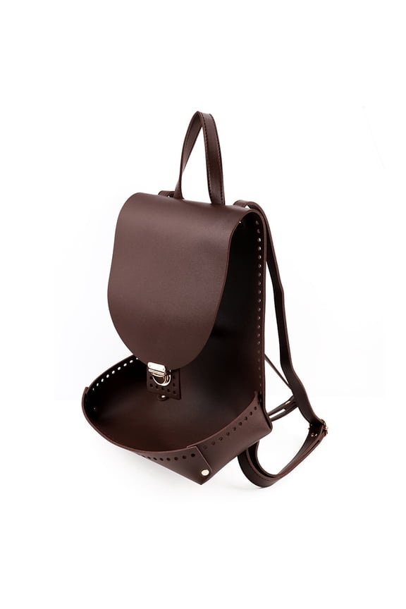 Versatile Woven Backpack Supplies Handmade PU Leather Back Craft Accessory Practical Travel Backpack for Everyday Use