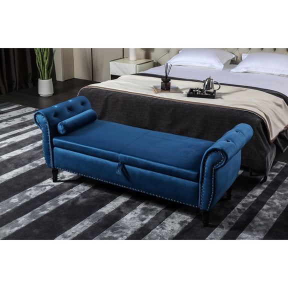 Versatile and Easy-to-move - End of Bed Storage, Comfy Resting Spot