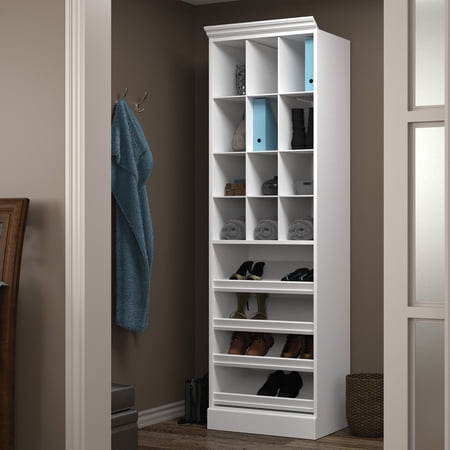 Versatile by Bestar 25" Cubby Storage Unit in White