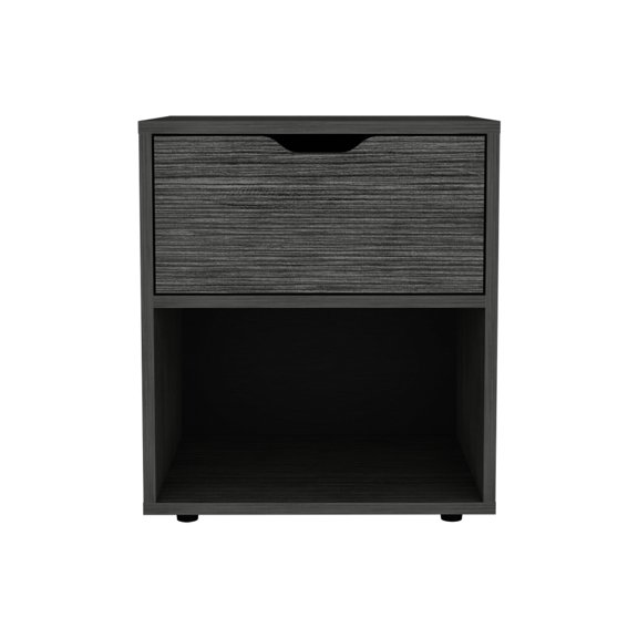 Versatile storage solution / Bedroom nightstand placement / Elegant light - gray nightstand