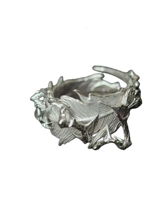 VersatileFeat--Thorn Ring Adjustable Open Design Hypoallergenically Alloy Jewelry Finger Accessories for EverydayFeat--Thorn Design Adjustable Open Ring Hypoallergenically Alloy Jewelry Gift