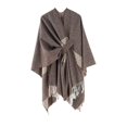 thumbnail image 1 of Versatiles Checkered Shawl Durability Cold Weather Breathable Shawl for Winter Activity, 1 of 17