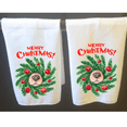 thumbnail image 1 of Versatility Christmas Kitchen Towels White 16x24 Dog Nose Wreath Funny Decor - Set of 2, 1 of 6