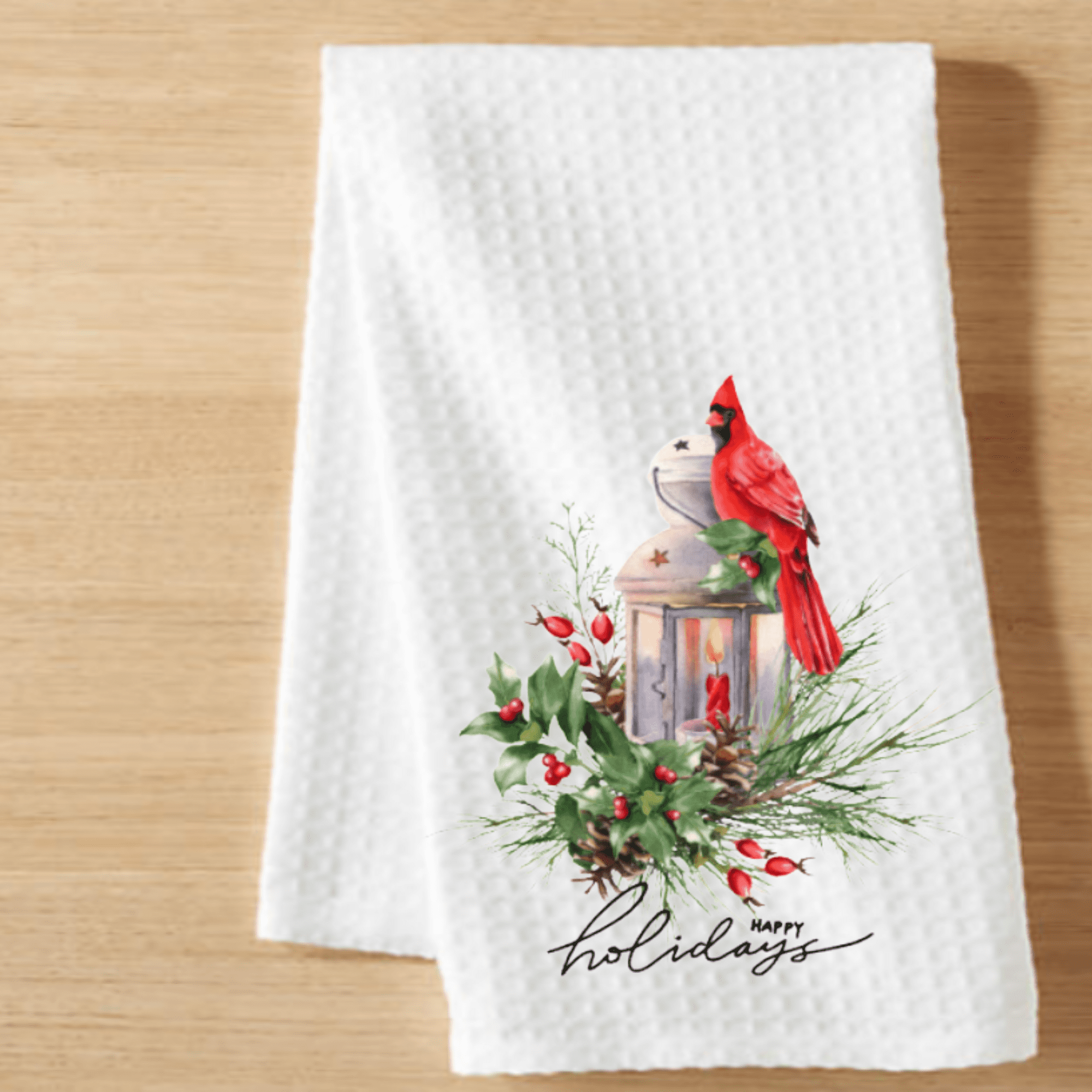 Versatility Dish Towel Kitchen Cardinal Christmas Decoration Red Bird 16x24 inch