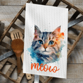 thumbnail image 1 of Versatility Dish Towel White 16x24 Kitchen Funny - Whimsical Cat Dishtowel, 1 of 4