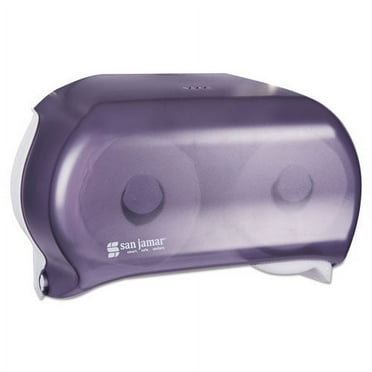 Versatwin Tissue Dispenser, 8 X 5 3/4 X 12 3/4, Transparent Black Pearl | Bundle of 2 Each
