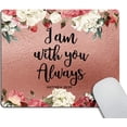 thumbnail image 1 of Verse Bible Mouse Pad Verse I am You Always Bible Scripture Design with Watercolor Roses Personality Desings Gaming Mouse Pad, 1 of 6