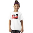 thumbnail image 1 of Verse Philippians 4:13 Be Strong Crewneck T Shirts Boy Girl Teen Brisco Brands XS, 1 of 6