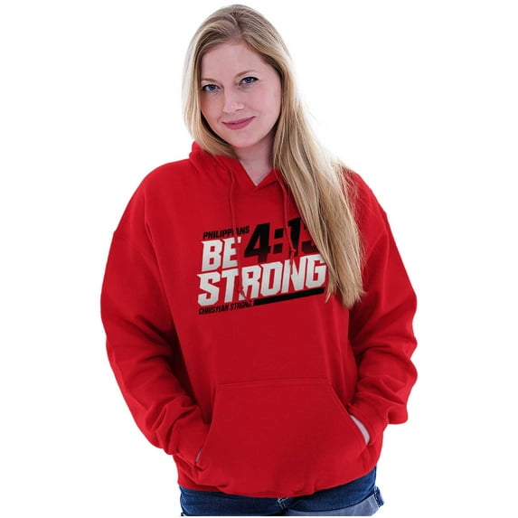 Verse Philippians 4:13 Be Strong Hoodie Sweatshirt Women Men Brisco Brands S