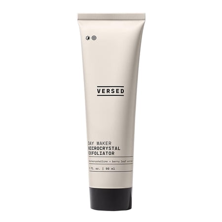Versed Day Maker Microcrystal Exfoliating Cleanser - Creamy Facial Wash Helps Clear Dead Skin Cells - Microcrystalline, Biodegradable Alternative to Microbeads - Vegan 3 fl oz