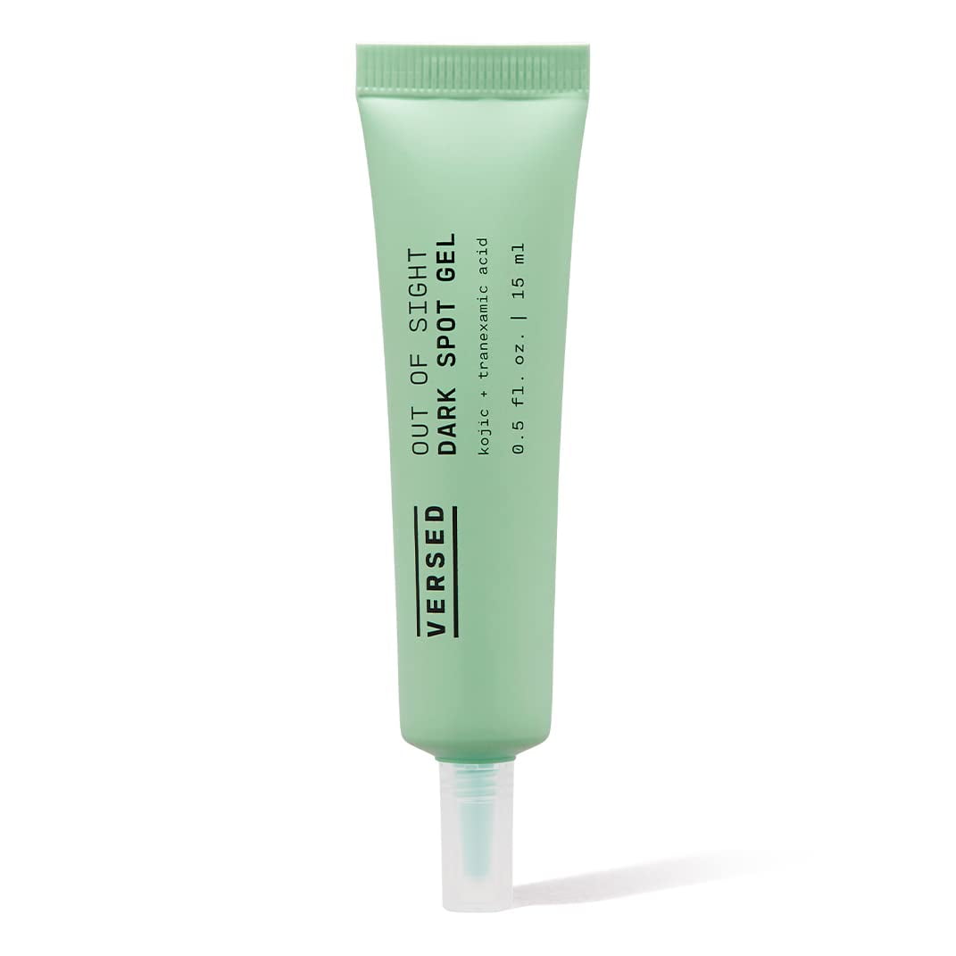 Versed Out Of Sight CI Dark Spot Facial Gel - Tranexamic Acid, Kojic Acid, Licorice Root, and Niacinamide Help Even Out Skin Tone and Treat Dark Spots - Vegan (0.5 fl oz)
