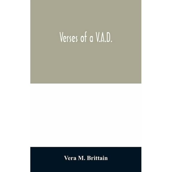 Verses of a V.A.D., (Paperback)