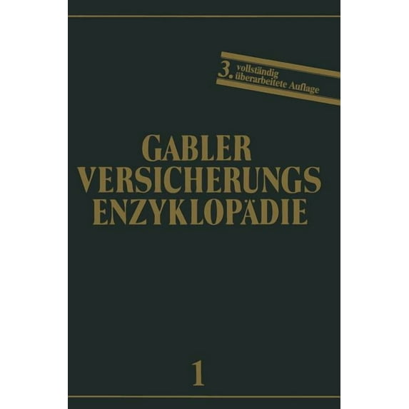 Versicherungsenzyklopädie Allgemeine Versicherungslehre, Book 1, (Paperback)
