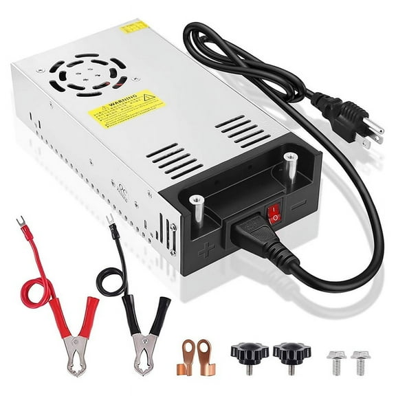 Version DC 24V 15A 360W Power Supply,110V AC to DC 24V Converter Switching Power Adapter for LED Light Bar Radio US Plug