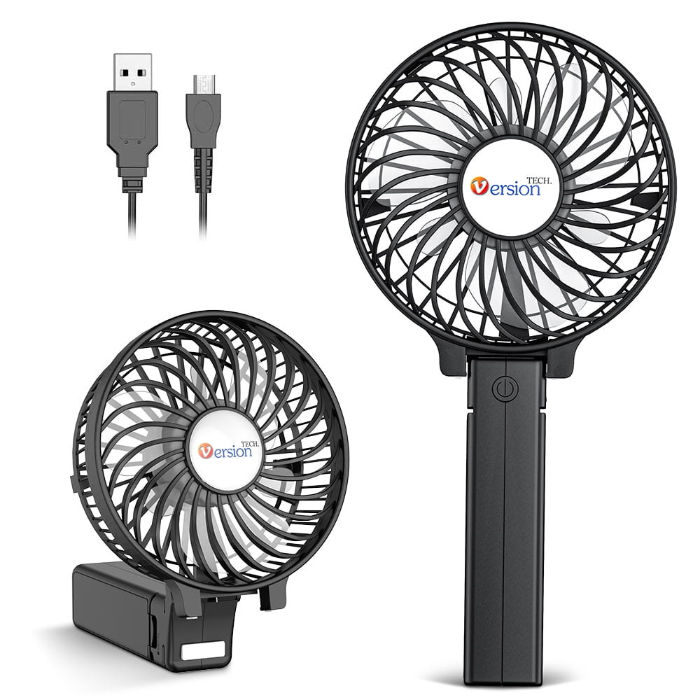 VersionTECH. Portable Mini Handheld Fan, USB Rechargeable Desk Fan for