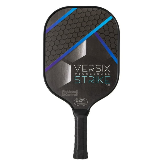 Versix Strike Pickleball Paddle, Universal Grip, Honeycomb Composite Core, Powerful Fiberglass Face, Lightweight – Blue
