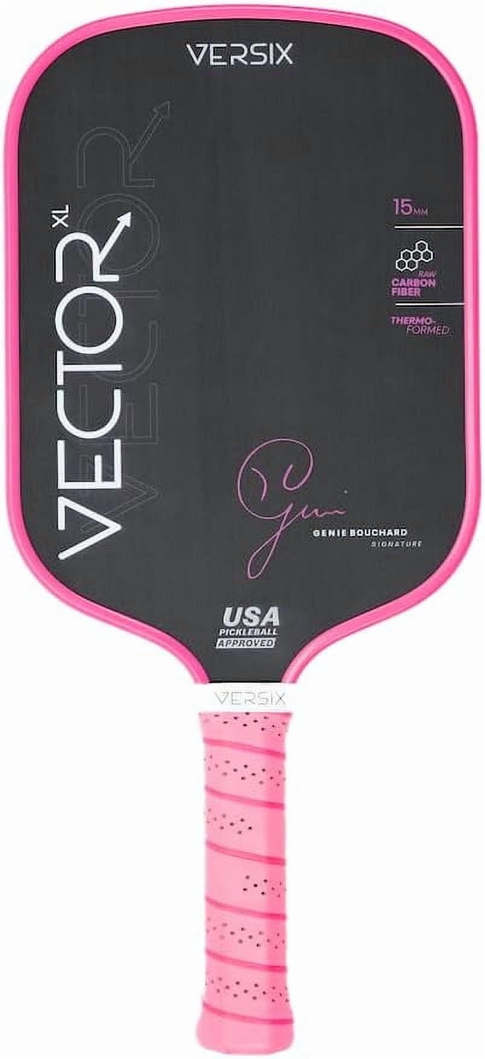 Versix Vector XL Genie Bouchard Signature Pickleball Paddle, 15MM, Raw ...