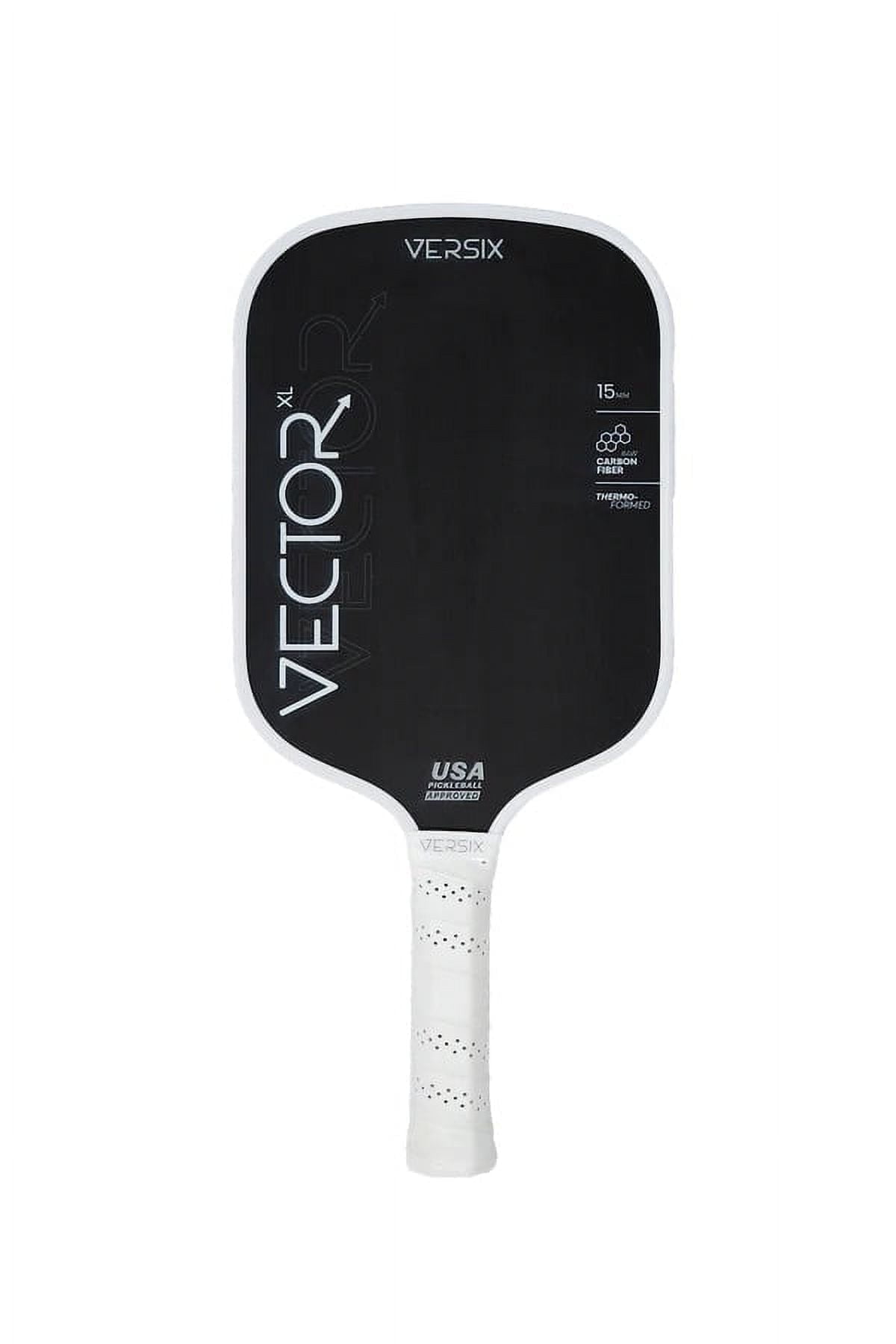 Versix Vector XL Pickleball Paddle, 15MM, Raw Carbon Fiber, Elongated ...