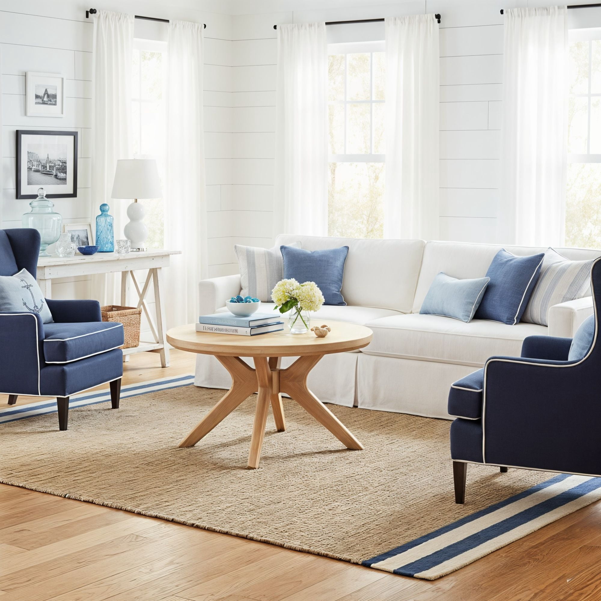 Verso Round Coffee Table (30in x 30in / 760mm x 760mm), Blonde ...