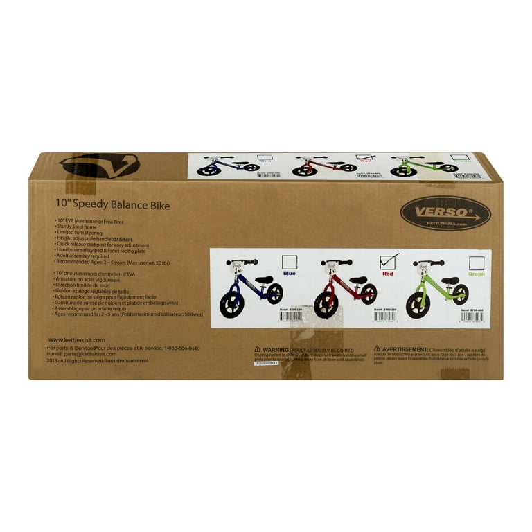 Verso Speedy Balance Bike Red 10