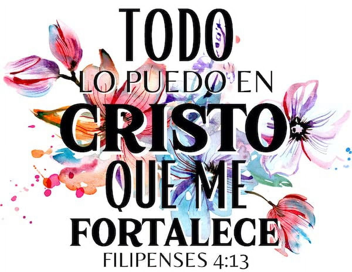 Versos Biblicos Mensajes Cristianos (Pack of 2) Sticker, Biblia Vinyl