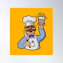 Vert Der Ferk Swedish Chef Poster Wall Art, Modern Wall Decor For Living Room Bedroom, 30x30 UNFRAMED