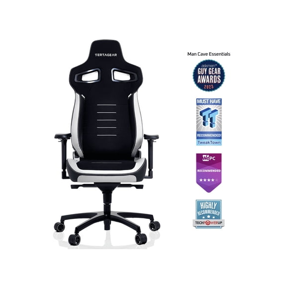 Vertagear PL4800 HygennX Ergonomic Gaming Chair (Black/White)