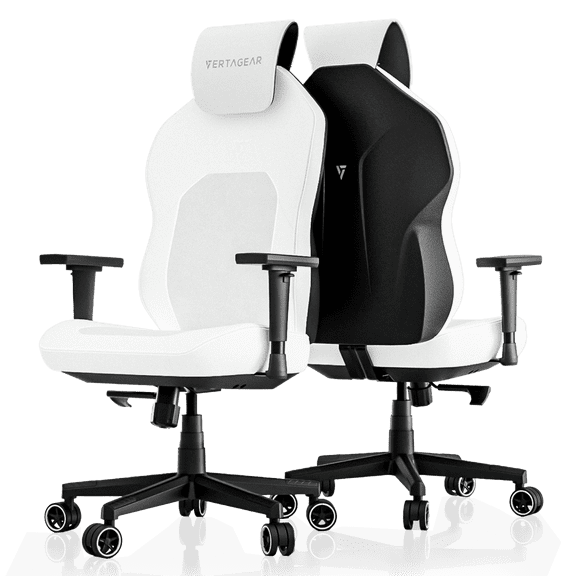 Vertagear SL1800 White/Black Ergonomic Features Gaming/Office Chair