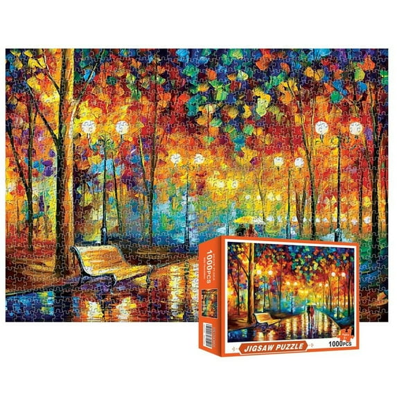 1000 Piece Jigsaw Puzzle by Vertall - Rainy Night Walk