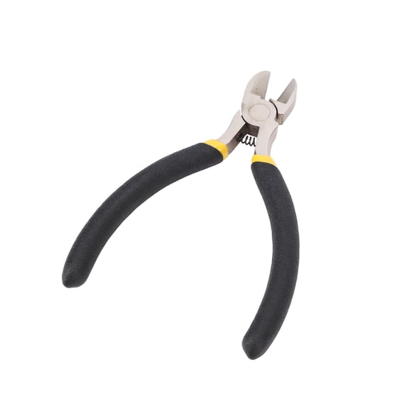 Vertechnk Carbon Steel Guitar String Cutter Tool - Heavy Duty Wire Clipper with Spring-Loaded Plastic Handle for Acoustic, Electric & Bass Guitars, Ukulele, 4.5 inches / 11.5 cm Length