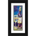 thumbnail image 1 of Vertentes, Jeanette 11x24 Black Ornate Wood Framed with Double Matting Museum Art Print Titled - Floral Party II, 1 of 4