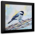 thumbnail image 1 of Vertentes, Jeanette 12x12 Black Modern Framed Museum Art Print Titled - Chickadee, 1 of 5