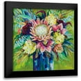 thumbnail image 1 of Vertentes, Jeanette 12x12 Black Modern Framed Museum Art Print Titled - Marias Bouquet, 1 of 5