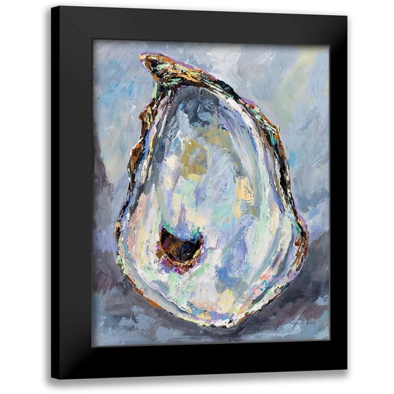 Vertentes, Jeanette 12x14 Black Modern Framed Museum Art Print Titled - Gray Oyster