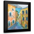 thumbnail image 1 of Vertentes, Jeanette 12x14 Black Modern Framed Museum Art Print Titled - Positano I, 1 of 5
