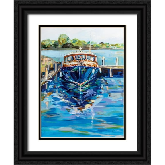 Vertentes, Jeanette 12x14 Black Ornate Wood Framed with Double Matting Museum Art Print Titled - Showtime