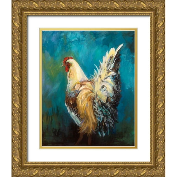 Vertentes, Jeanette 12x14 Gold Ornate Wood Framed with Double Matting Museum Art Print Titled - Big Booty