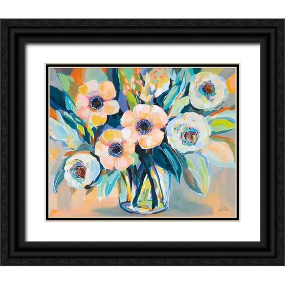 Vertentes, Jeanette 14x12 Black Ornate Wood Framed with Double Matting Museum Art Print Titled - Optimism