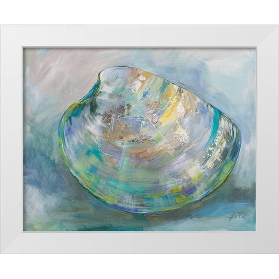 Vertentes, Jeanette 14x12 White Modern Wood Framed Museum Art Print Titled - Beach Comber I
