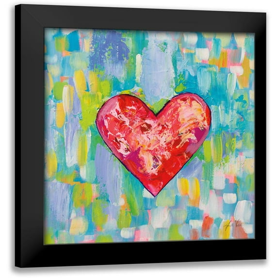 Vertentes, Jeanette 15x15 Black Modern Framed Museum Art Print Titled - True Love
