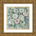 thumbnail image 1 of Vertentes, Jeanette 15x15 Gold Ornate Wood Framed with Double Matting Museum Art Print Titled - White Wedding on Gray, 1 of 4