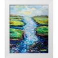 thumbnail image 1 of Vertentes, Jeanette 15x18 White Modern Wood Framed Museum Art Print Titled - Summer Solstice, 1 of 4